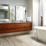 Bathrooms With Wood Tile Floors