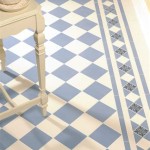 Blue And White Tiles Floor
