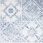 Blue Peel And Stick Floor Tile